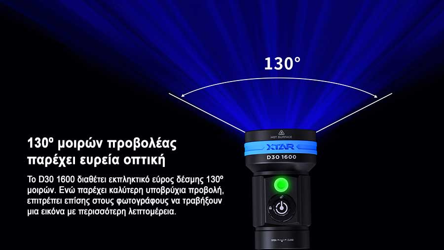 XTAR D30 1600 Flashlight slider04