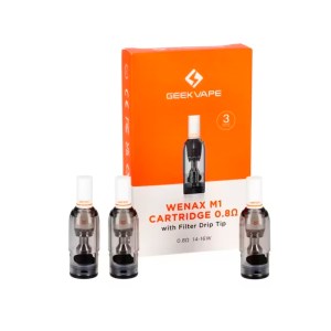 Geekvape Cartridge Wenax M1 Filter 0.8ohm x 3 pcs Αντιστάσεις/Δοχεία Pods