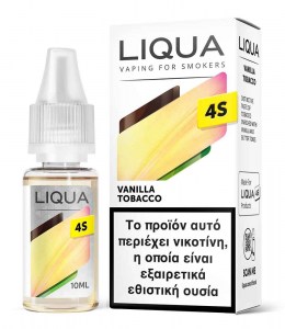 Υγρό αναπλήρωσης Liqua 4S Vanilla Tobacco Hybrid Salt 10ml 20mg