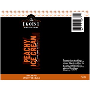 Flavorshot Egoist Peachy Ice Cream 12ml/60ml Bottle flavor