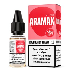Aramax Raspberry Straw Salt 10ml 10mg Υγρό αναπλήρωσης με άλας νικοτίνης