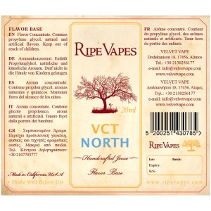 Ripe Vapes VCT North 20ml to 60ml Flavor 