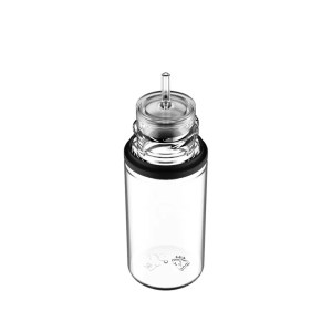Unicorn bottle Short 30ML V3 Chubby Gorilla Transparent black cap μπουκαλάκι για υγρά αναπλήρωσης