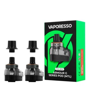 Vaporesso 5ml Cartridges Armour G Series MTL 2pcs Αντιστάσεις/Δοχεία για ηλεκτρονικό τσιγάρο