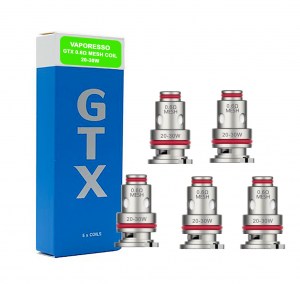 Vaporesso GTX Coil v2 x 5 pcs 0.6 ohm Αντιστάσεις για ατμοποιητή ηλεκτρονικού τσιγάρου